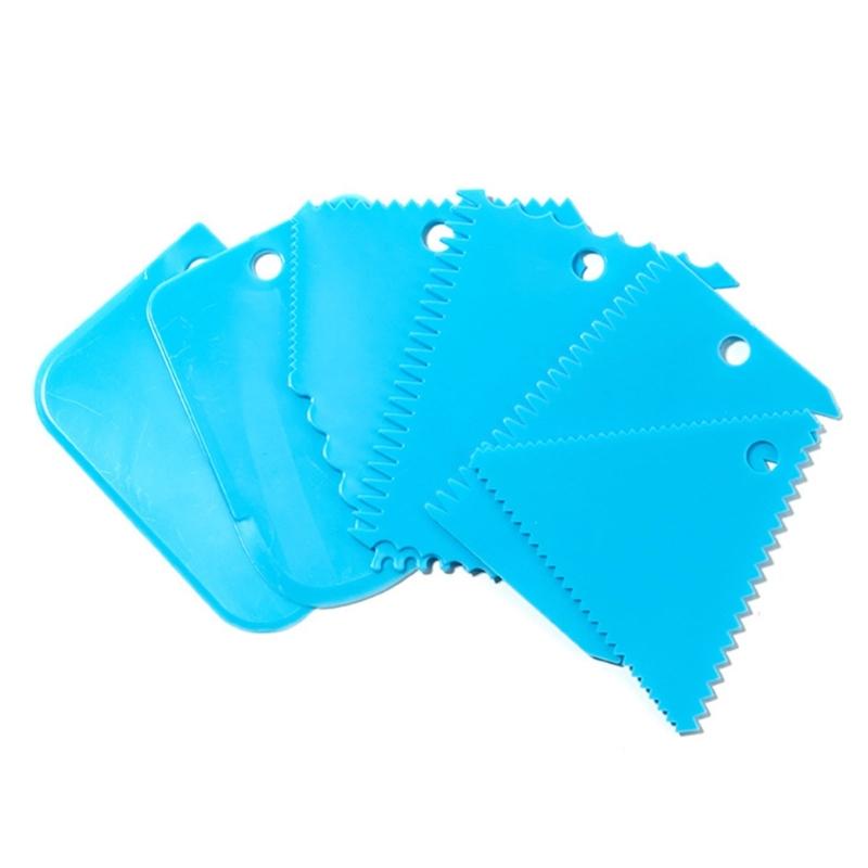 6PCS Plastic Scraper Set Glues Spreader For Smooth Application Of Clay Plaster Adhesive And Craft Materials