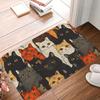 Colorful Cat Gathering Doormat - High-Quality Non-Slip Mat,Whimsical Design for Pet Lovers and Home Decor Enthusiasts