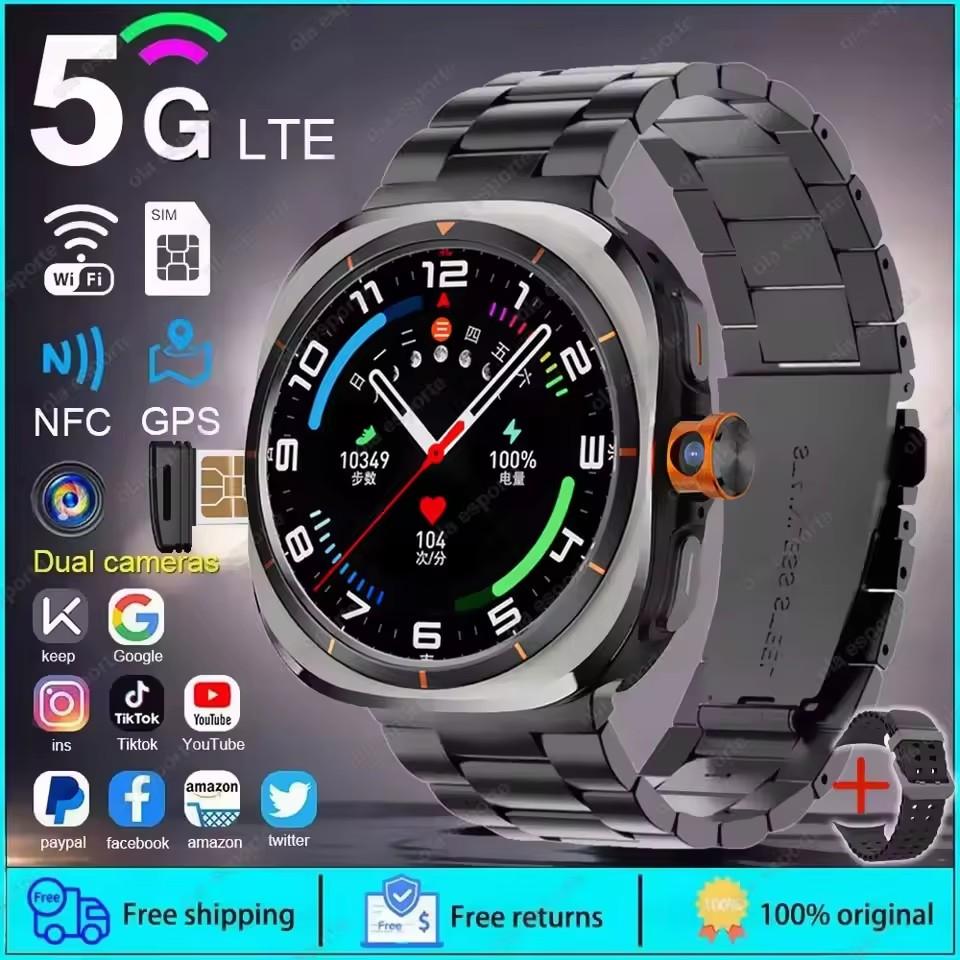 U8 Ultra IOS Android 9.0 Smart Watch Men 4G 5G SIM Card WiFi NFC GPS Compass 32GB Smartwatch Rotating Camera Sport Watch 7 Ultra