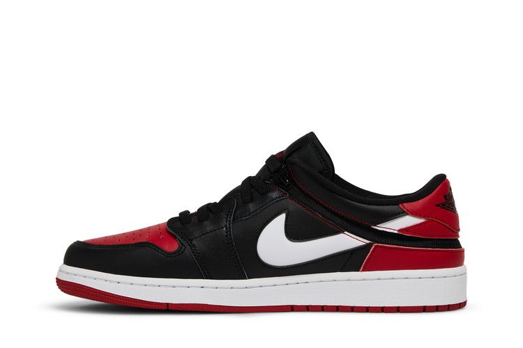 Men's Sneakers Nike Jordan 1 Low FlyEase Black White Gym Red Black/White/Gym Red