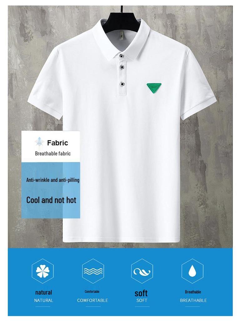 Trendy polo nadměrné velikosti pro podnikání – Krátký rukáv, Padne až do 360 jinů