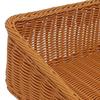 Imitation Rattan Woven Fruit Basket Organizer Display Multipurpose Food Serving Tray for