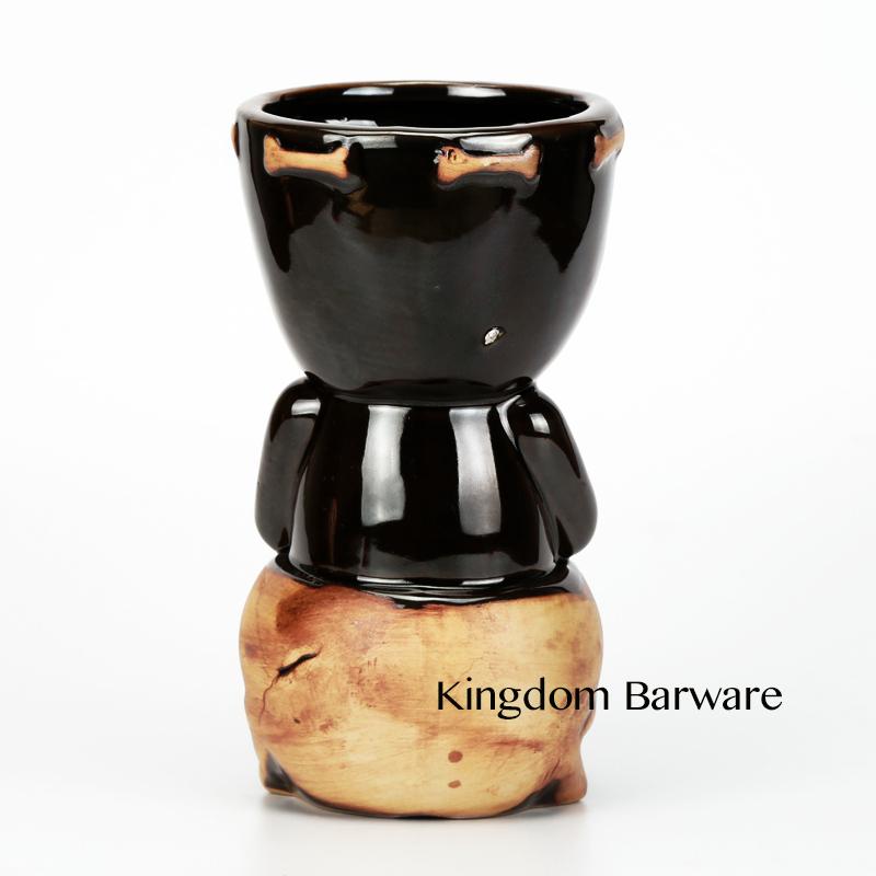 Skull Doll Tiki Mug Cocktail Cup Beer Wine Mug Ceramic Tiki Mugs Art Crafts Creative Hawaii Mugs