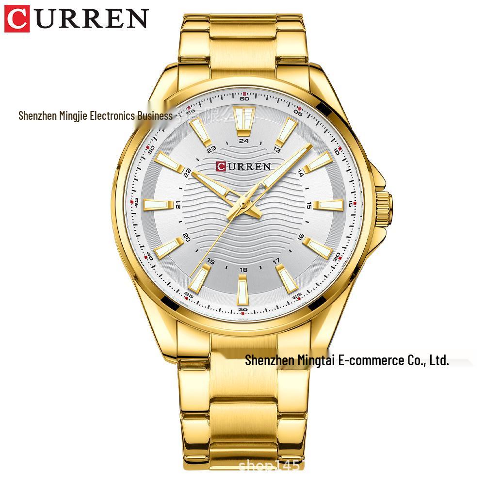 CURREN 8424 Men s Waterproof Quartz Watch - Stainless Steel, Business Casual Design