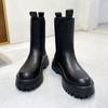Direct Supply Martin Boots Autumn Breathable Men'S Medium And High-Top Leather Shoes Tooling Boots Korean Version British Style Short Boots 9612-T