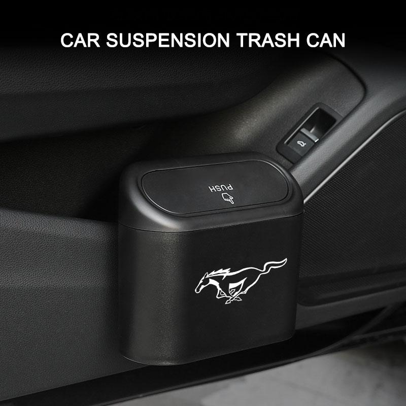 Car Trash Can Storage Box Vehicle Multifunctional Garbage Dust Case For Ford Mustang F10 Zapatillas Miniatura Gt Shelby 2005 2015 Mujer 2012 Kuga
