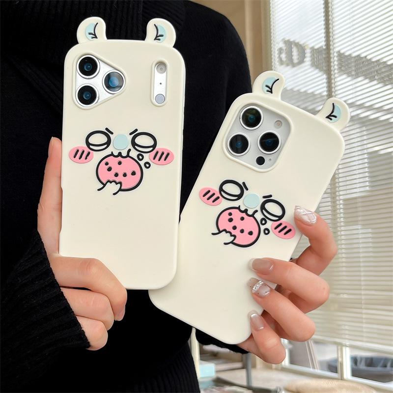 3D Cartoon Flying Mouse Anti-Fall Phone Case for iPhone 12/13/14/15/16/17/Pro/Max
