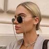 Cross-border Fashion: Twisted Pearl Bead & Snake Chain Eyeglass and Mask Necklace Accessory