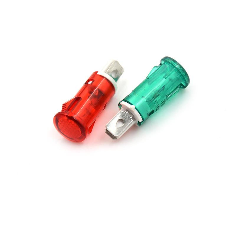 10Pcs Signal Lamp 10Mm Red Green Yellow Lamp Indicator Light 12V 24V 220V