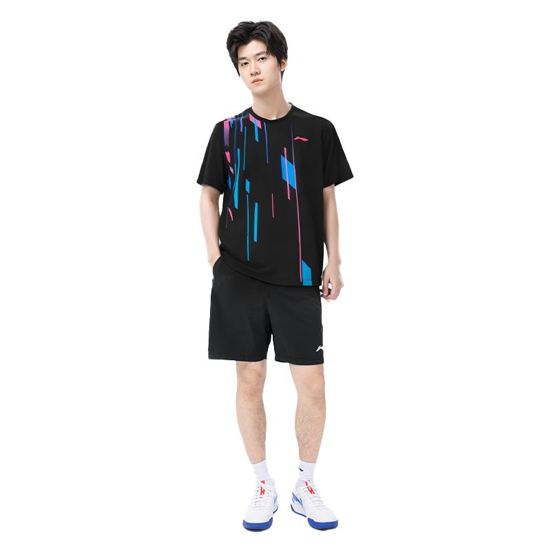 Li Ning Badminton Jerseys Unisex Crew Neck Thin AATV061-1
