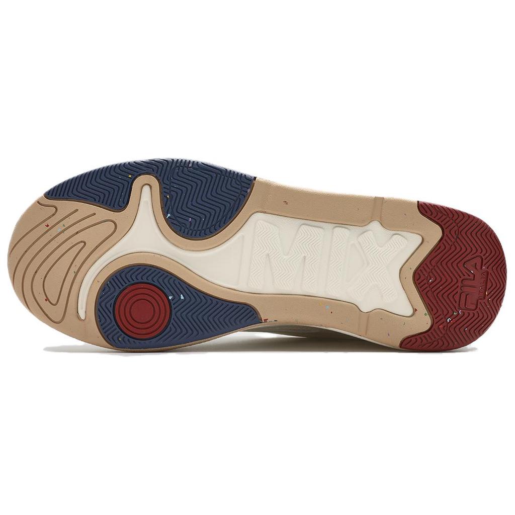 FILA Mix 2 Comfortable Versatile Low-Top Sneakers Men sneakers Cream F12M412201FGD