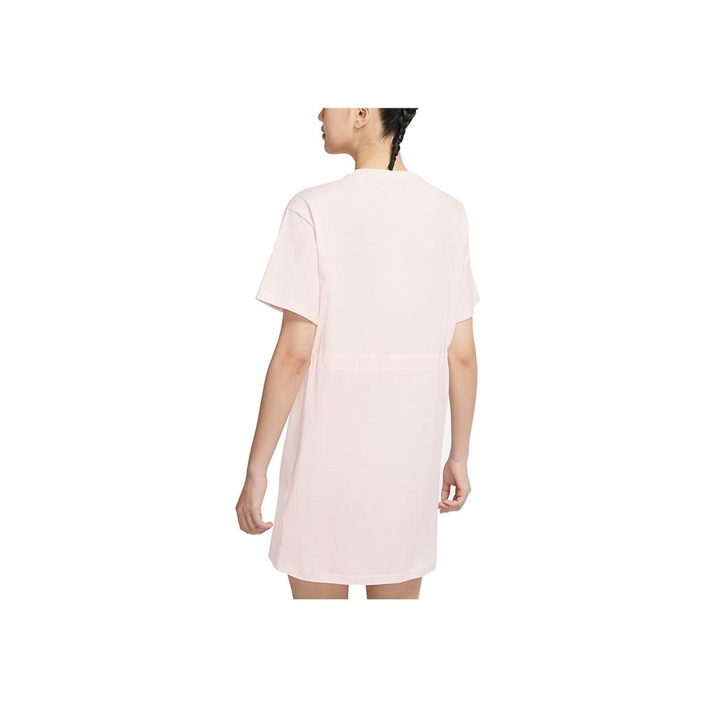 Nike As W Nsw Gx Dress Ftra American Vintage Casual Sports Breathable Letter Print A-Line Comfortable Short Sleeve Dress Women Dresses Pink DD5783-640