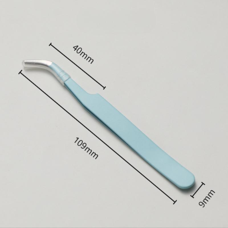 Stainless Steel Straight Curved Tip Tweezers for Nail Art Sticker Rhinestones Picking Tool Makeup Eyelash DIY Tweezer