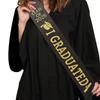 Class of 2026 Graduation Sash I Graduated Printed Stole 4 Color Choices Polyester Sash for Congrats Graduation Party Decorations