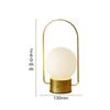 Nordic Atmosphere Table Lamp LED Living Room Decoration Night Light Charging Hanging Light Exposed Handheld Camping Table  Lamps