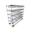 E-commerce Warehouse Picking Cart - Multi-layer Sorting & Organizing Basket Trolley