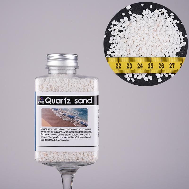 Weißer Quarzsand Acrylpigment: Feine Mineralgranulate für handgemachte Farben