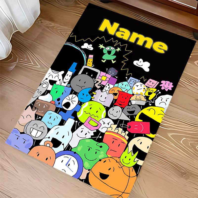 Custom personalization nanimate Insanity Print Area Rug - Soft, Washable Non-Slip Indoor Mat,Living Room,Home&Office Decorative Rug