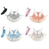 Pet Rabbit Dress Breathable Small Animal Harness Vest and Leash Set Escape Proof Cute Costume for Small Hedgehog Hamster