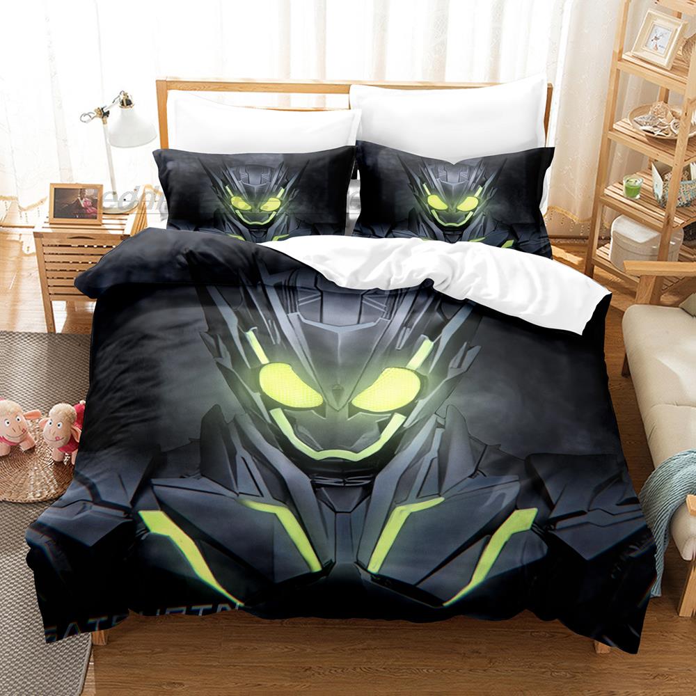 Kamen Rider Zero-One Bedding Set Single Twin Full Queen King Size Bed Set Aldult Kid Bedroom Duvetcover Sets 3D Print Anime