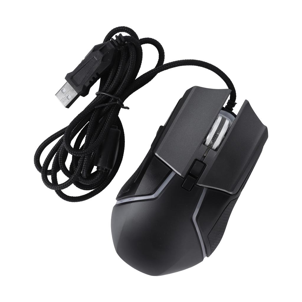 Gaming Mouse Adjustable DPI Mechanical Ergonomic RGB Lighting Wired Mice for Gamer Desktop Laptop