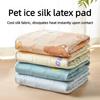 Waterproof Washable Dog Cooling Mat Extra Large Summer Pet Latex Mattress Pad Breathable Bed Protector Diaper For S/M/L Dogs Cat