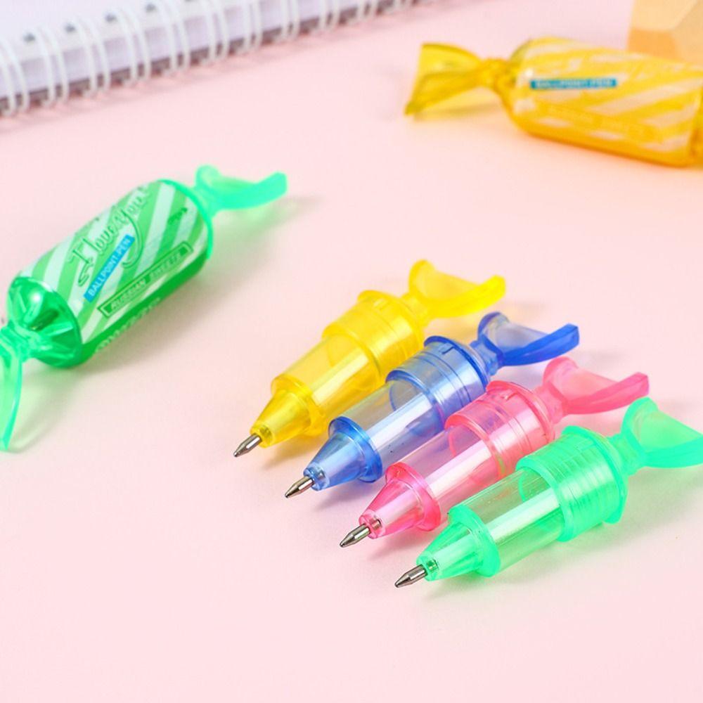 1/4Pcs Colored Mini Pen Creative Student Stationery Cute Ballpoint Pen  Office