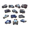 13 Piezas Dibujos Animados Vehículos Coche de Policía PVC Amuletos para Zapatos Para Pulseras DIY Sandalias Accesorios para Zapatos Zapatos de Jardín Decoración con Botones