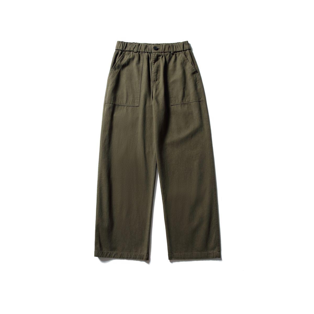 

RUIIENRS x BUTTERTIGER 2024 Осенние свободные однотонные повседневные брюки BK05 L армия зеленый