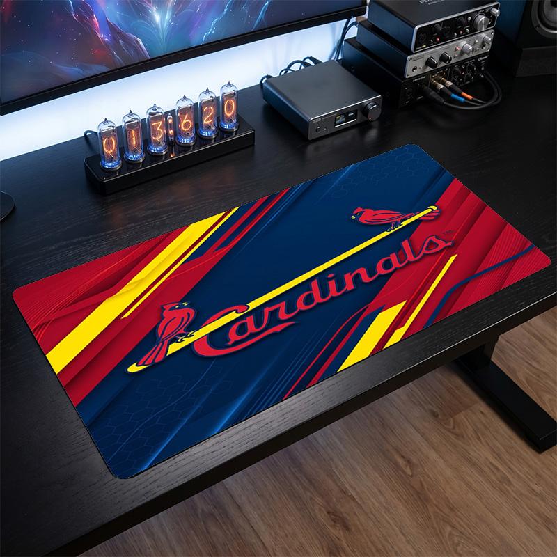 St. Louis Cardinals Pattern Mousepad Anti?Slip Rubber Desk Pad For Gaming Working Desktop Decoration