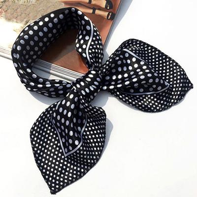 Pañuelo cuadrado de satén suave de seda sintética, pañuelo de azafata, bandana, pañuelo de cuello