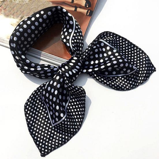 Faux Silk Square Satin Soft Kerchief Stewardess Scarf Bandana Neckerchief