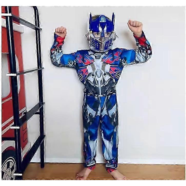Disguise Optimus Prime Costume Muscle Transformer Costumes for Boys Padded Character Jumpsuit