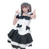 Cosplay around the world, black and white chocolate maid dress princess dress game costume