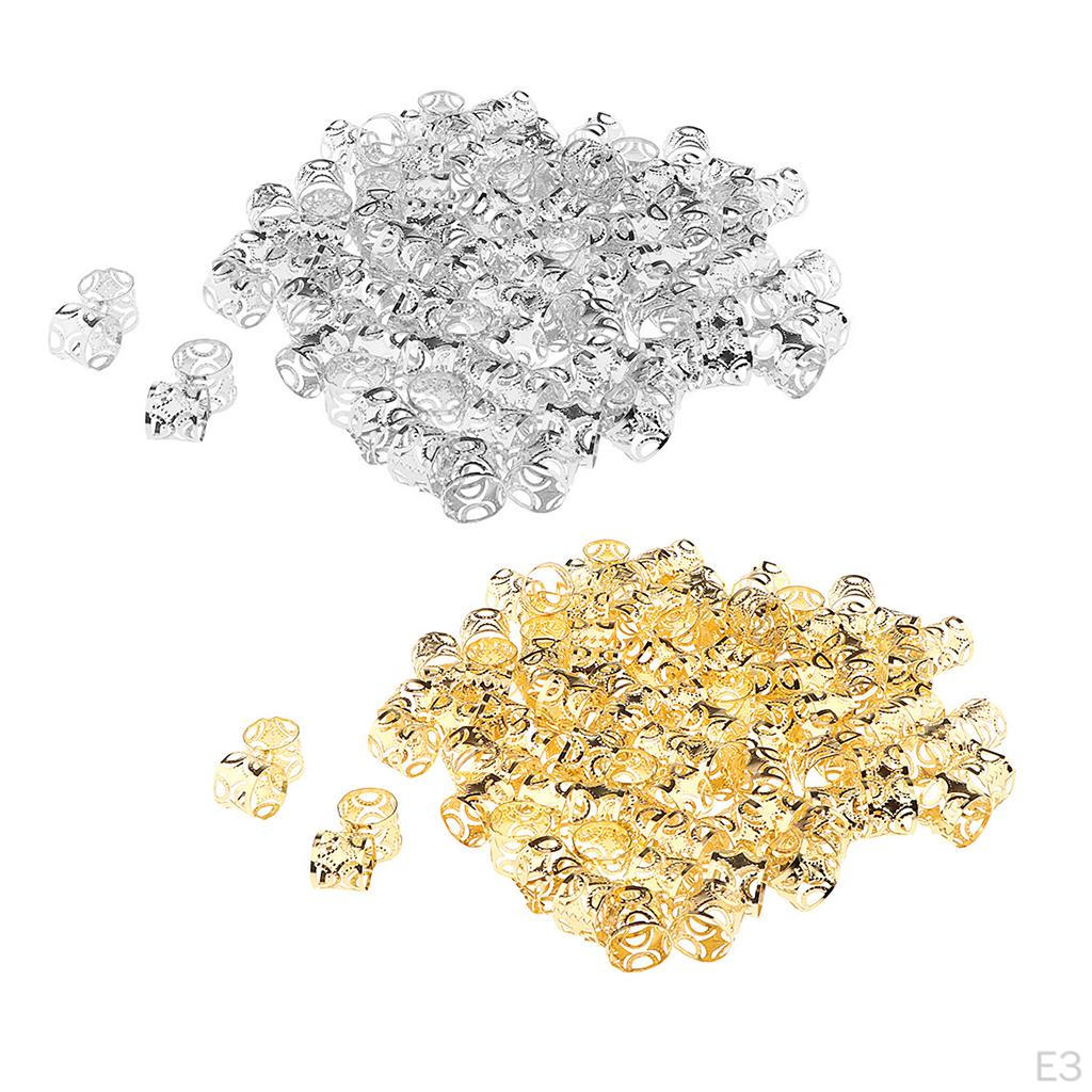 100 Pcs Dreadlocks Beads Hair Accessories Braid Hoop Decoration