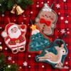 Coral Fleece Christmas Lint-Free Absorbent Hand Towel for Kitchen & Bathroom