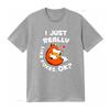 Cute Fox Hug T Shirt I Just Really Like Foxes Ok Funny Design for Lovers Soft Comfortable vintage Washed Top For Everyday Wear