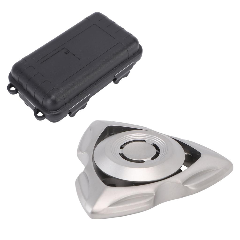 Fingertip Gyroscope for Adults Stainless Steel Small Finger Spinning Toy with Storage Box