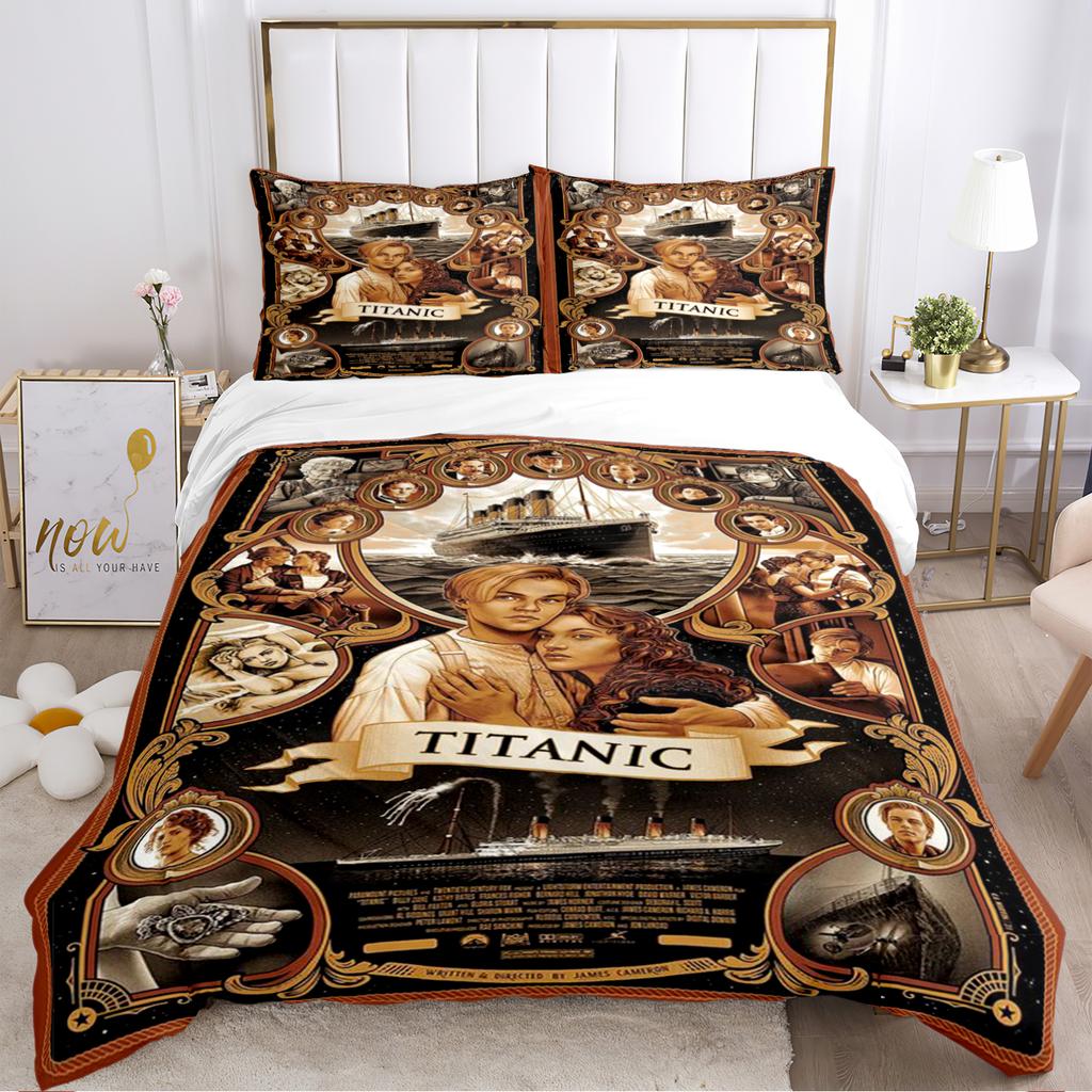 Comforter Titanic Romantic Love All Season Comforter Bedding Sets Soft And S Single/Double/Queen/King