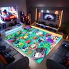 1pc Inanimate Insanity Print Area Rug - Soft, Washable Non-Slip Indoor Mat for Office Chairs, Living Room, Home Office Decorative Rug