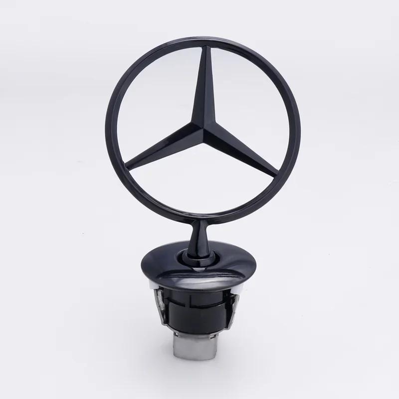 C200 E200 For Mercedes Benz Star Bonnet - Badge for Car Hood Front Chrome Logo Hood Marking for Benz C E S Class W204 W205 W212