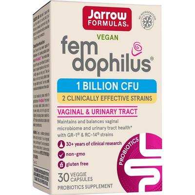 Jarrow Women Fem-Dophilus Lactobacillus 1 Billion Vegetarian Capsules, 30 Tablets, 1 Unit