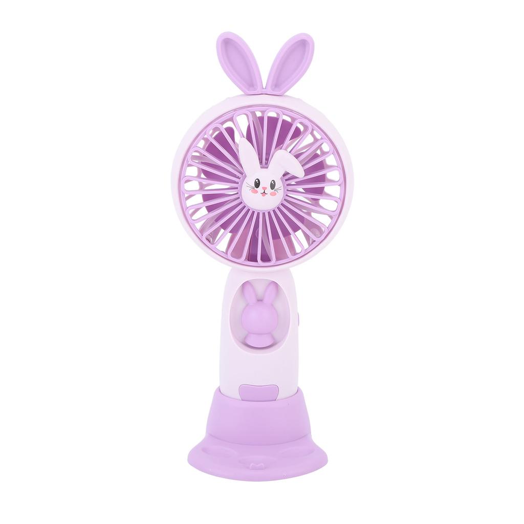Pportable Handheld Fan Mini Cartoon Animal Fan Rechargeable Night Light 400mAh Cute Small Fan with Built In Battery