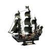 Lewo 3D Puzzle LED Black Pearl Pirate Ship - High Difficulty Stress Relief for Adults