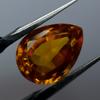 Excellent Natural Lite Orange SAPPHIRE Pear Cut 10.9 Ct Loose Gemstone CERTIFIED