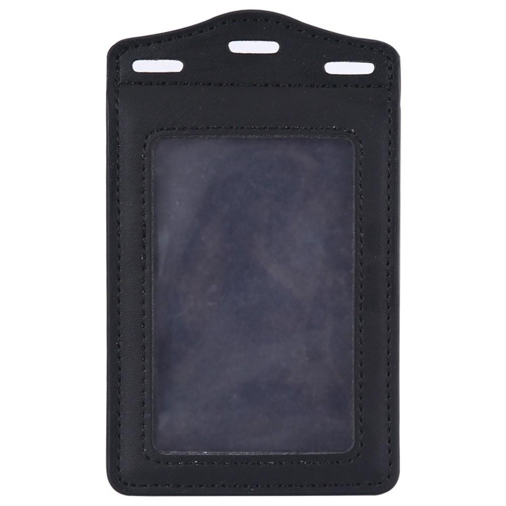 PU Leather Badge Holder Trifold Duty ID Card Holder for ID Name Card Business Name Tag Student ID Card