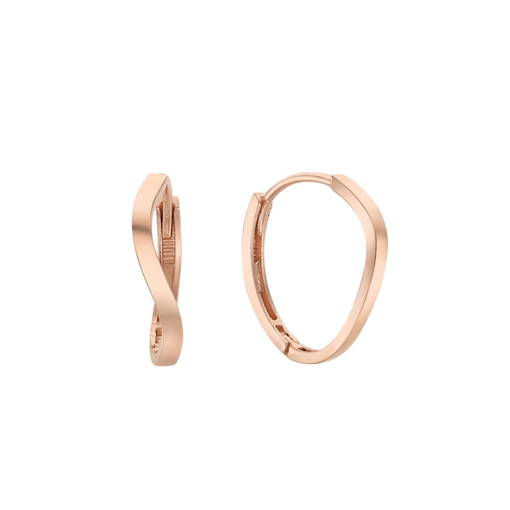 LLOYD Wave Line 14k Gold Earrings LOFL3083G