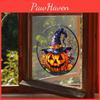 Pumpkin Halloween Witch Hat Uv Static Glass Showcase Home Decor Stickers