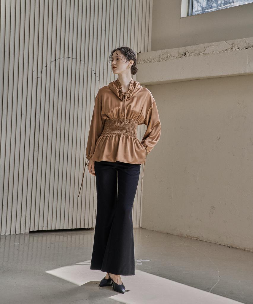 Kkeulle Bootcut Wool Pants_Black