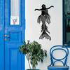Wrought Iron Fish Wall Art Outdoor Garden Fence Decor Metal Animal Mural for Living Room Balcony Indoor Home Gift